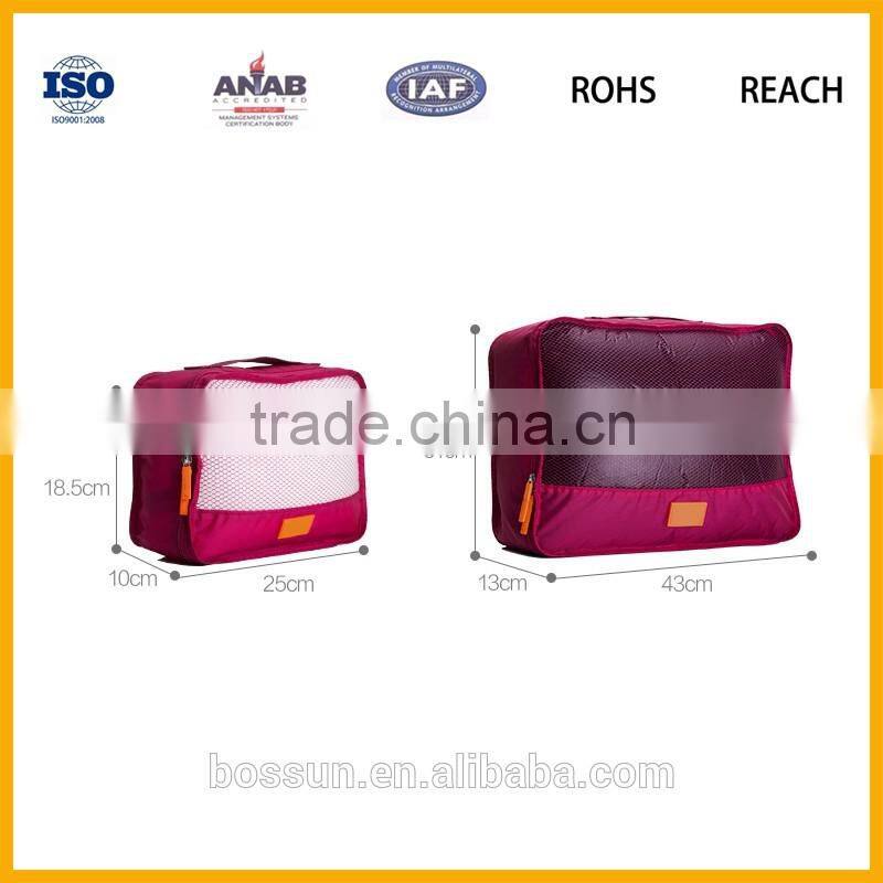 Nylon portable waterproof travel shoe printing drawstring bags with factory price