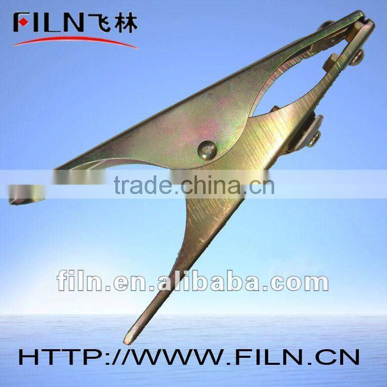 150mm copper covered battery spring crocodile clamps 300A