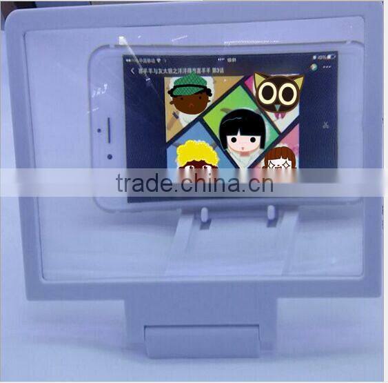Mobile phone LCD LED screen magnifier Cellphone Magnifier /Enlarge stand Cellphone Magnifier
