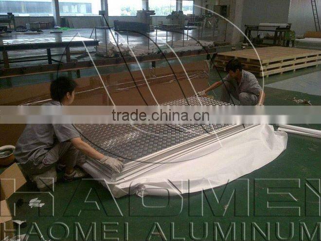 Skid-proof aluminum tread plate sheets for Marine 5083