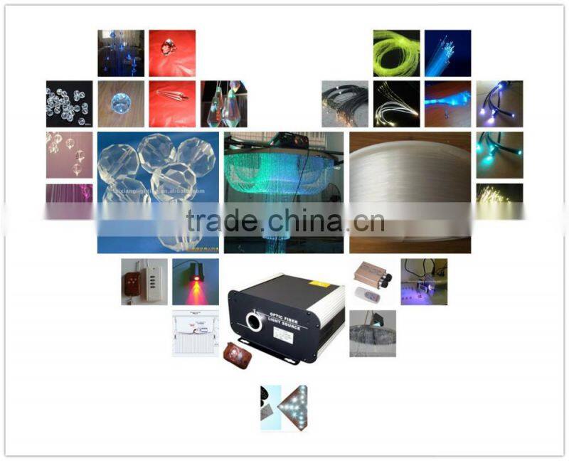 3.5 meters long fiber optic chandelier for hotel, casino, restaurant decoration