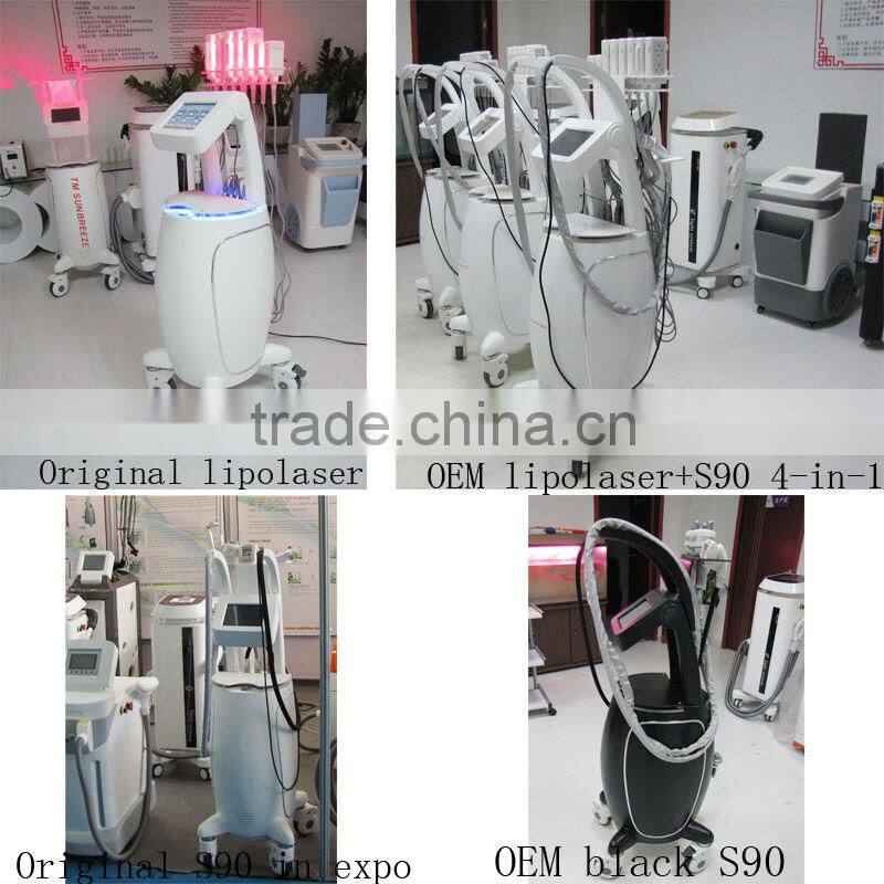 Best selling!! Upgrade 4-IN-1 Lipo Laser+Cavitation+Vacuum+Rf Weight Loss Medical Device