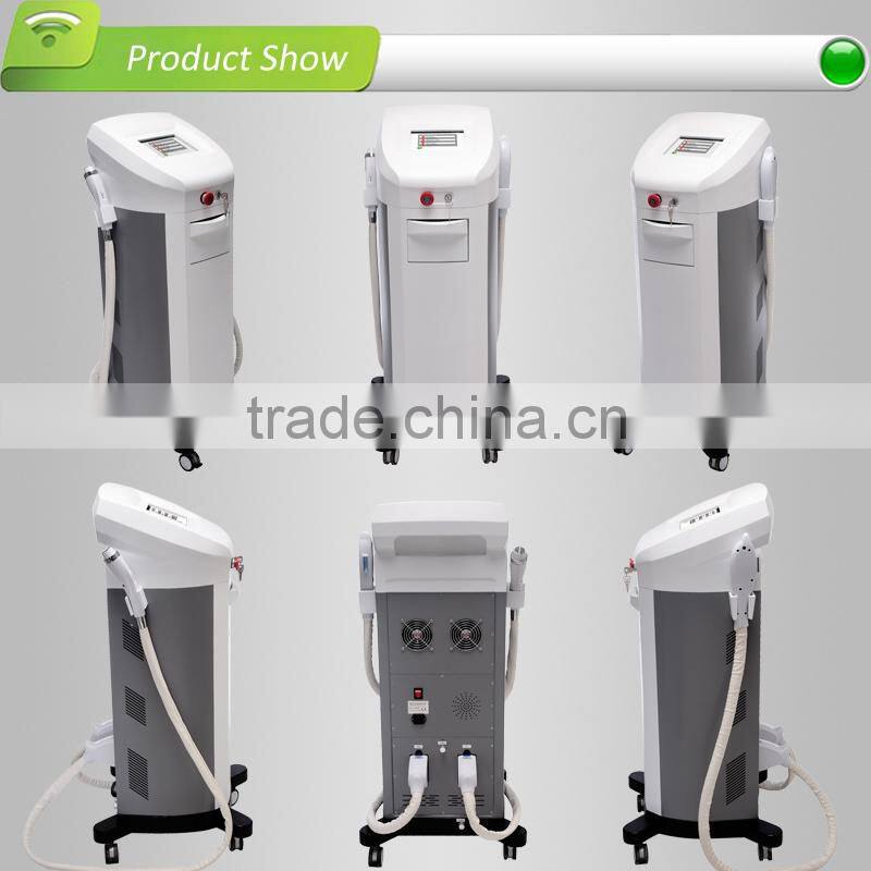 IPL machine,continuous contact cooling lightguide,work with RF handpiece with 3 tips
