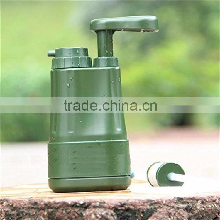 Good Quality Outdoor Plastic Bottle With Filter Camping Outdoor Portable Water Filter
