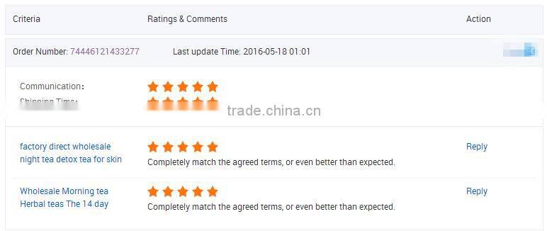 Hot Selling Herbal Private Label detox tea 28 day