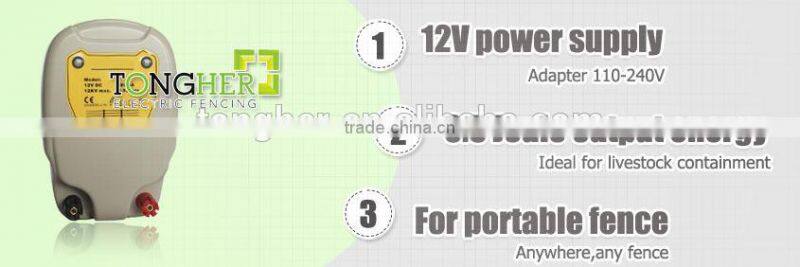 0.5 joule battery power livestock electric farm fence energiser with adapter