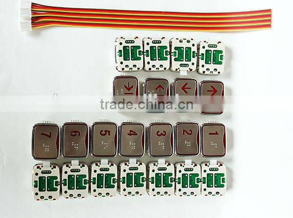 Square Slim design elevator button for elevator parts