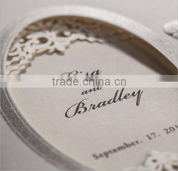 Bride and groom design wedding card
