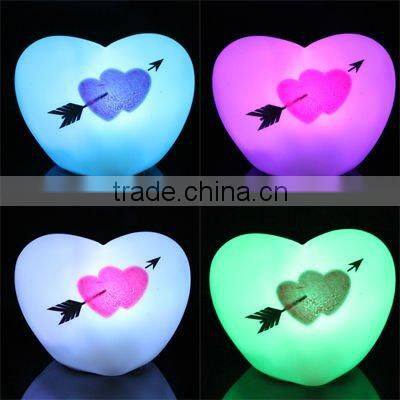 MINI Multicolor Changing Heart Shape LED Light Lamp