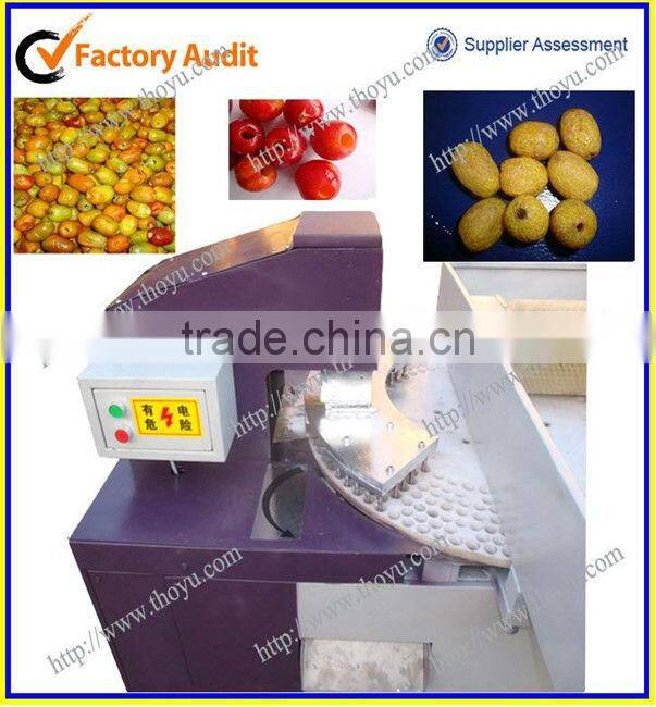 Rotating disc type green olive pitting machine/ red dates pitting machine