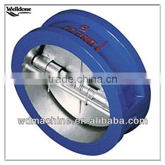 Dual disc check valve wafer type