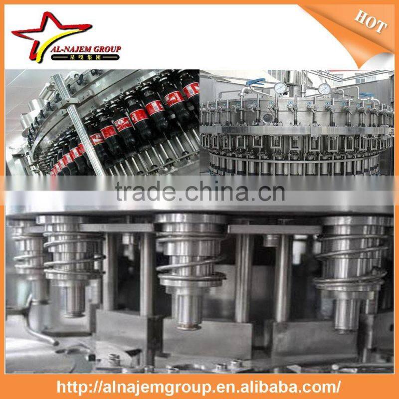 sparkling beverage filling production line washing pulp filling carbonated filling capping 4-1-1 monobloc