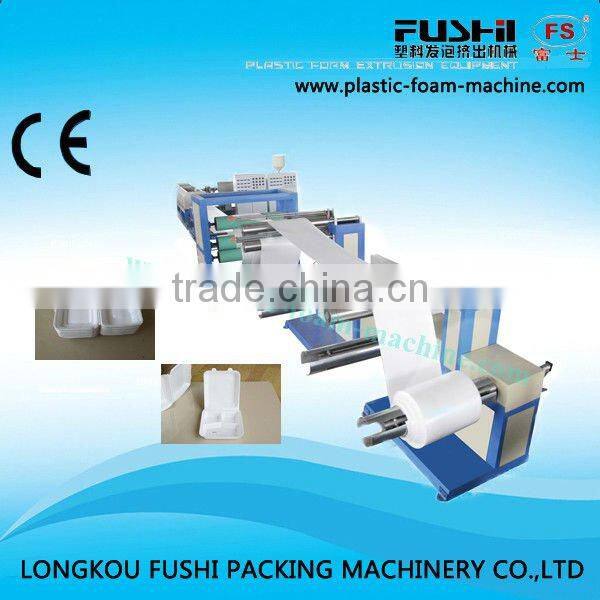 Polystyrene fast food container vacuum forming machine