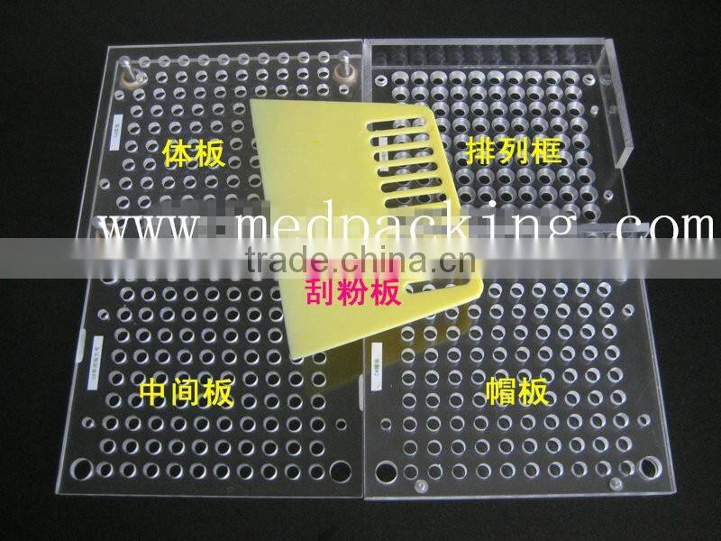100holes encapsuladora manual capsule filler