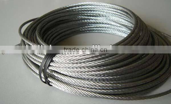 China manufacturer ungalvanized steel wire rope for ordinary use