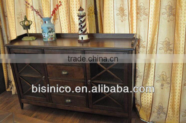 Luxury Spanish style wooden dinning room sideboard