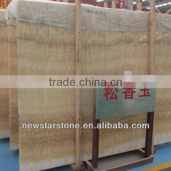 Polished golden honey onyx