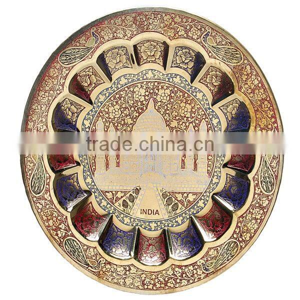 New design home decoration gift item set beautiful hand carved silver plated gift bowl spoon set