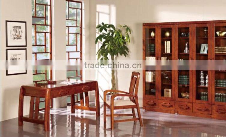 Simple Modern Rubber Wooden Computer Desk for Studying