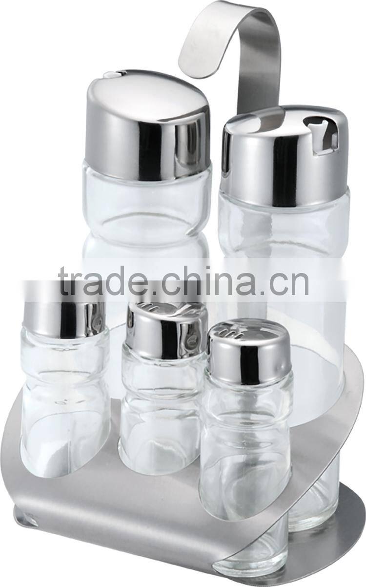 glass olive oil and vinegar cruet