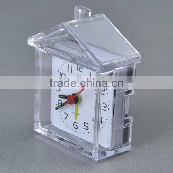 3D House Shaped Plastic Table Alarm Clocks