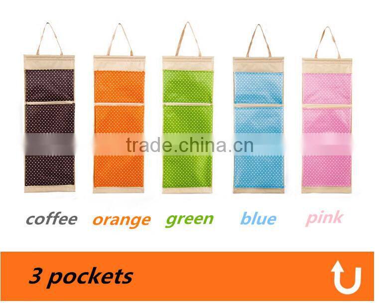 Foldable hanging wall storage pocket storage organizer oxford various styles