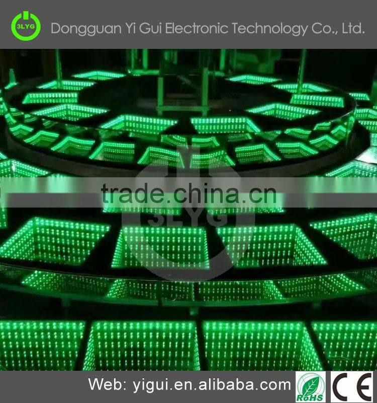 High lumen YG090E led light floor 15w square RGB mixing colorful changing dance floor