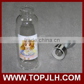 Photo printing glass bottle for water,glass water bottle for promotion