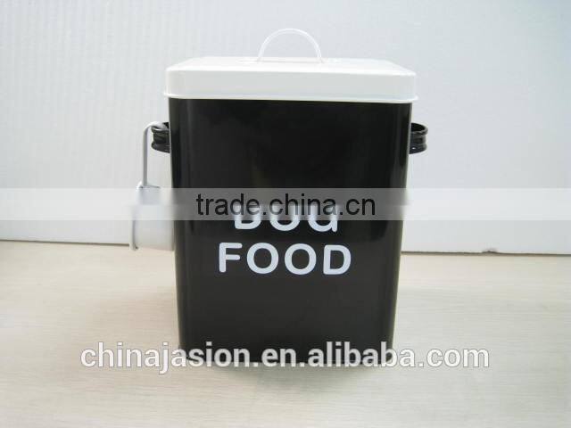 Food Container storage tin Metal Lanudry Powder Box with spoon