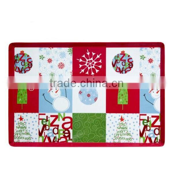 wholesale large christmas plastic square food/fruit tray