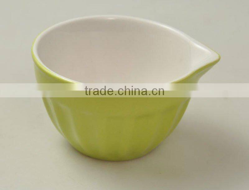 4pcs ceramic measuring cups set, cups with mouth