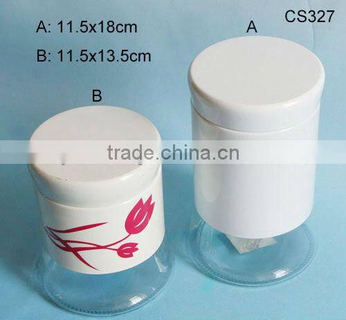 high-grade cylinder glass jar with ceramic coating