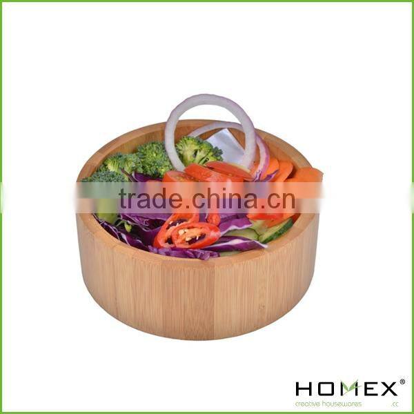 Small Bamboo Salad Serving Bowl/Bamboo Fruit Bowl /Mixing bowl/Homex