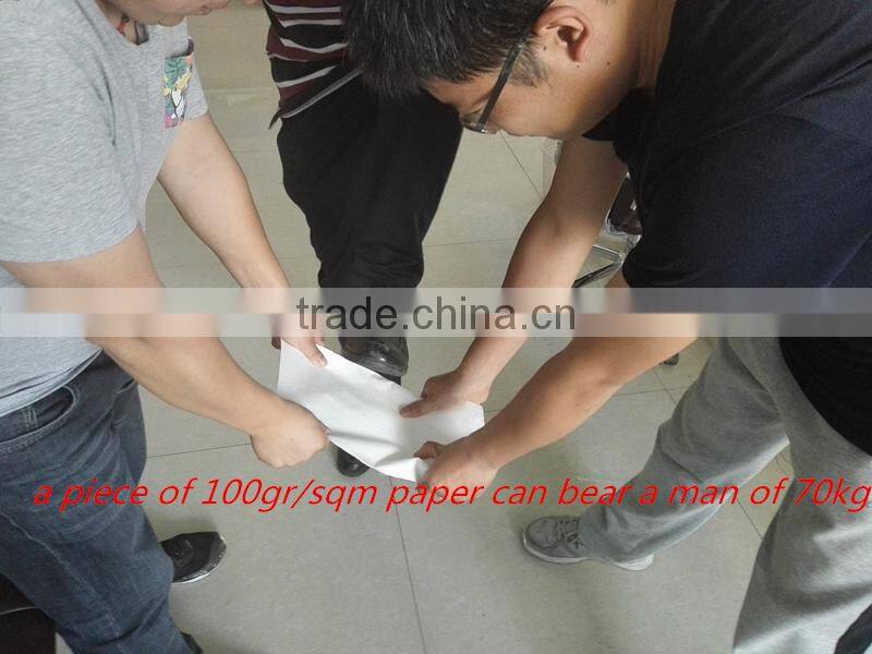 Custom design paper bag with different handle types of kraft thread paper