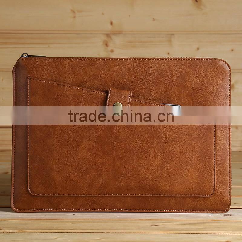 Manufacture leather laptop bag for travel accessories, for multifunction laptop bag