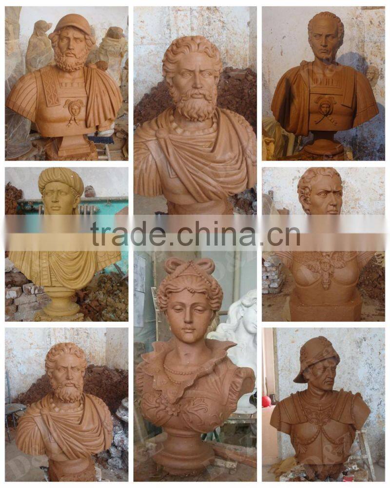 life size French leader Napoleon bronze bust sculpture