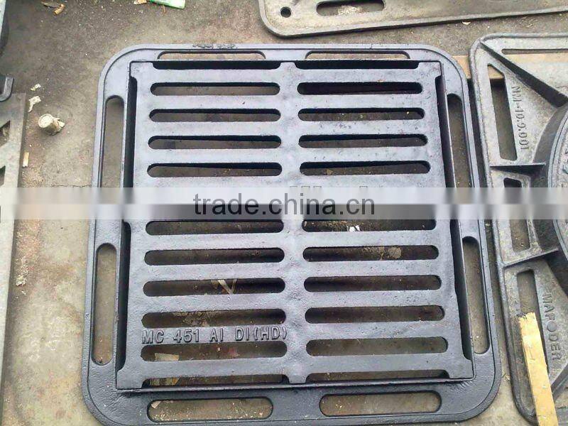 EN124 casting ductile iron gully grating drainage grille D400