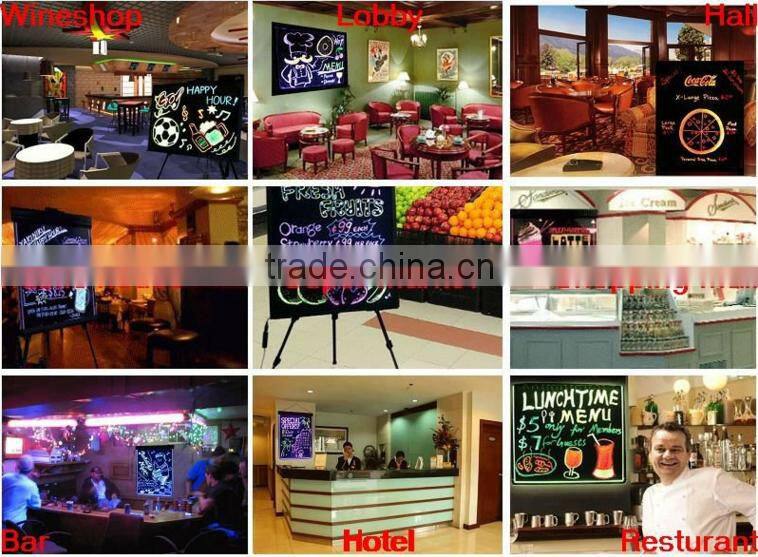 Super September Purchasing LED writing board with arcylic surface for advertising