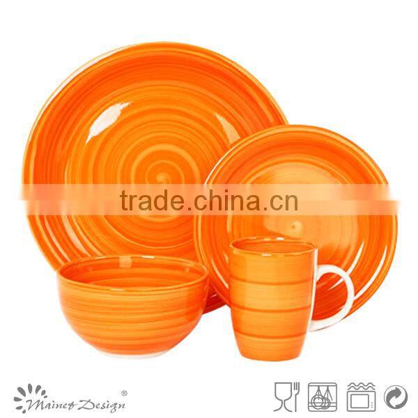 Cheap handpainting 16pcs ceramic dinnerware set