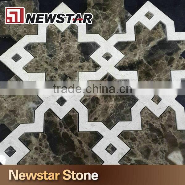 Luxury marble rectangular mosaic