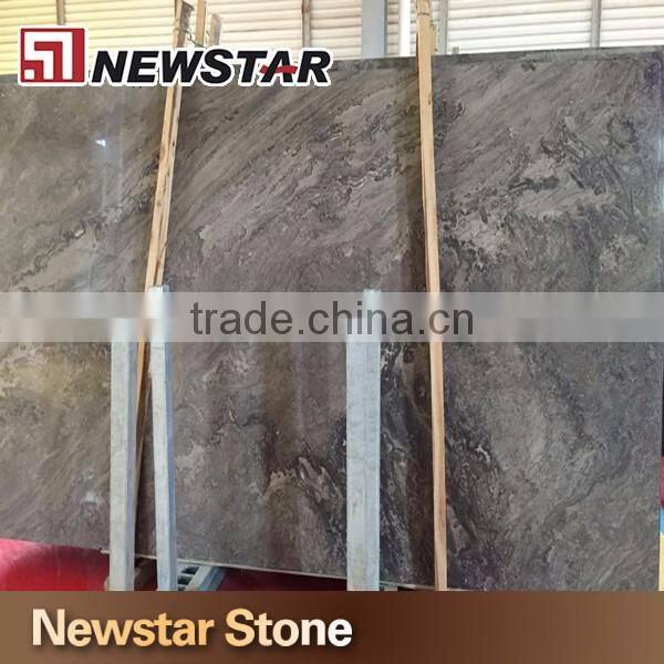 Fantasy Silver grey vein marble tiles kitchen slab