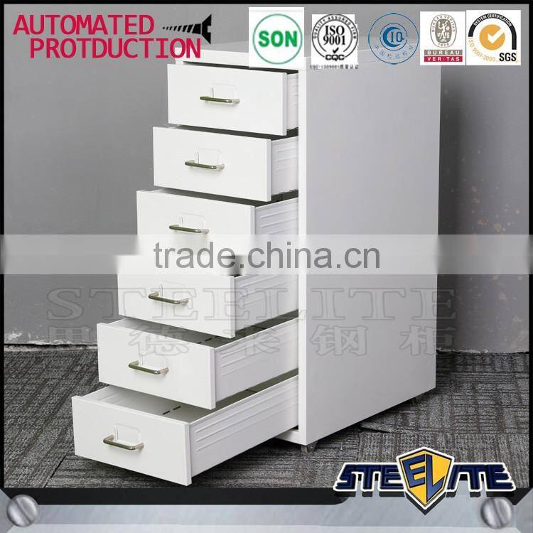 Girls room furniture pink mobile drawer cabinet with wheels