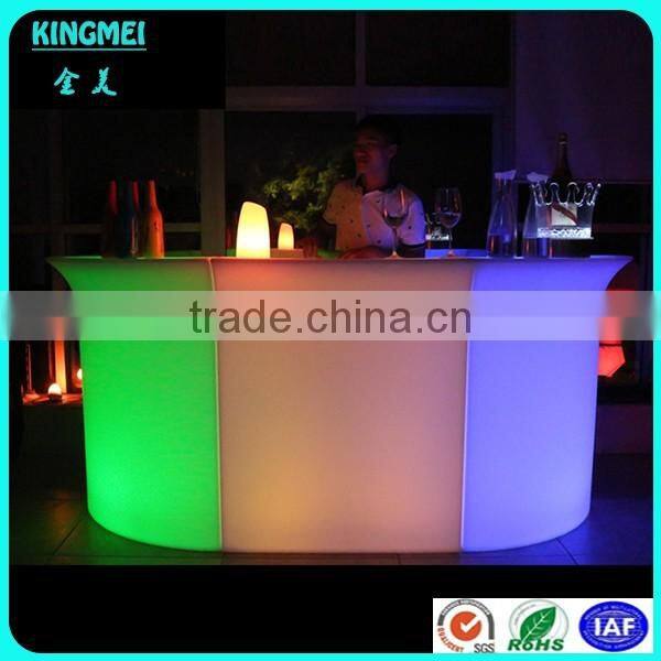 Cool luminous bar counter furniture plastic led bar counter