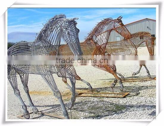 Life Size Wire Horse Statues For Sale