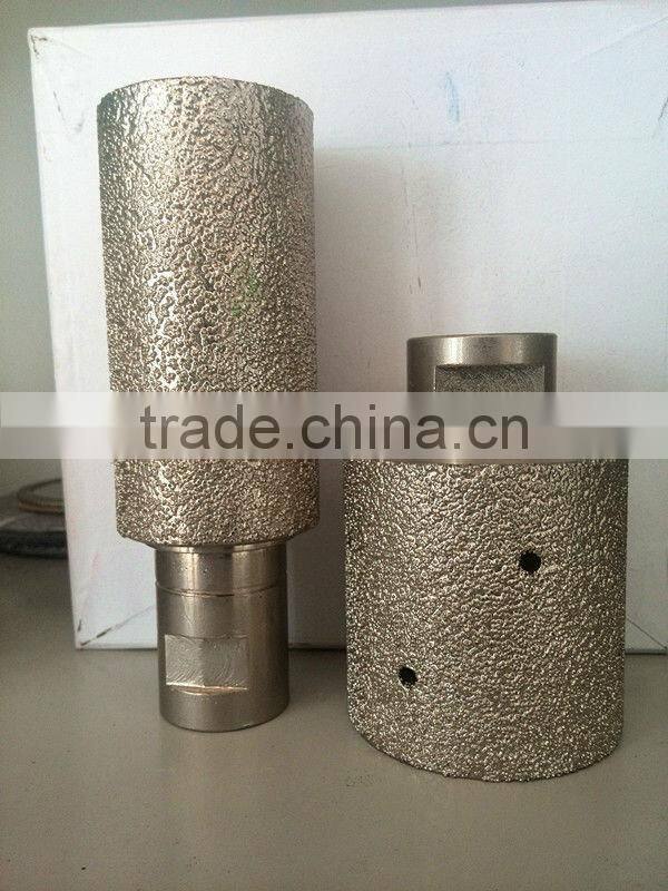 High quality Vacuum brazed diamond profile wheel/ brazed diamond abrasive drum wheels