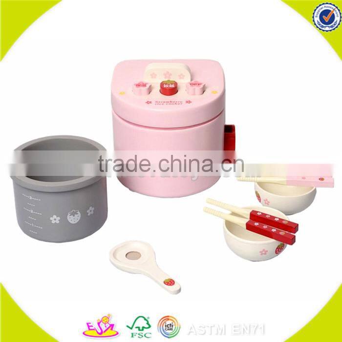 Wholesale role play wooden jewelry box toy beautiful pink wooden jewelry box toy hot kids wooden jewelry box toy W10D105
