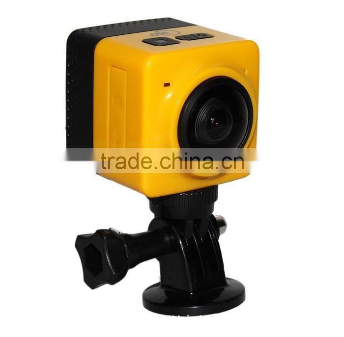 2016 newest 360 degree all viewer fish-eye camera build in wifi video action camera ,HL-322, car monitor