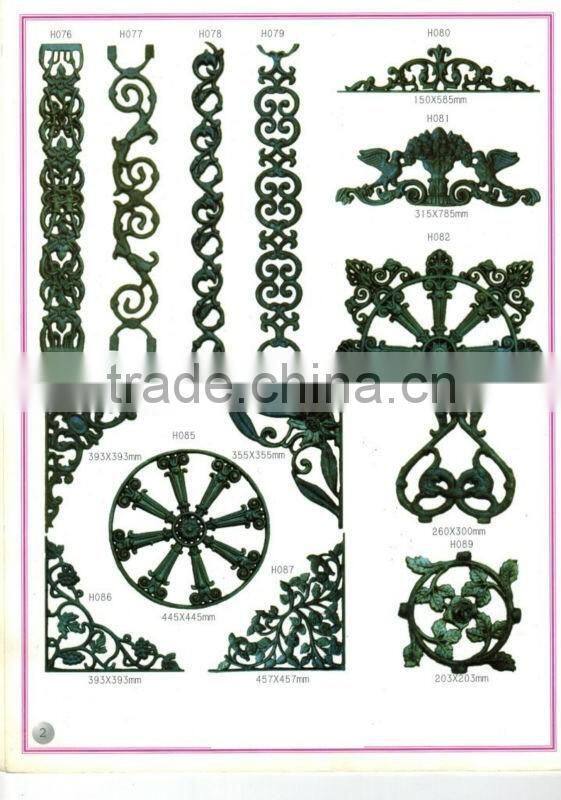 Cast Iron Panels for Ornamental Fence