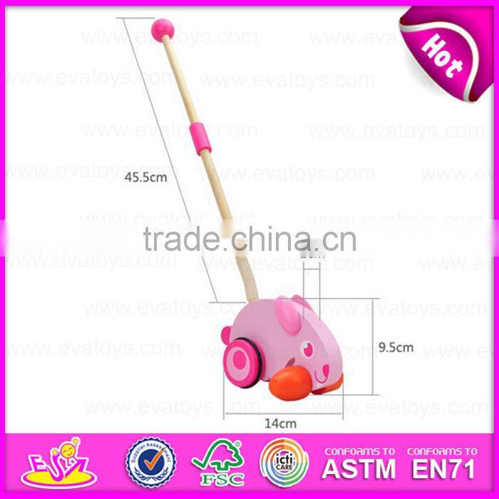 2015 hot sale push toy,new fashion animal push toy,high quality plush and push toy W05A006