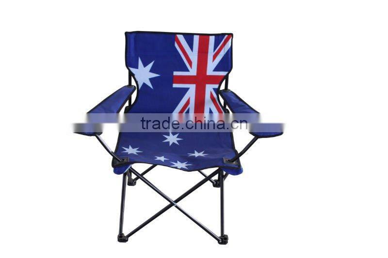 Camping Chair With Flag Painting